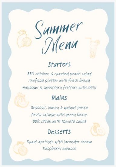 Picture of Menu Design in Nepal - Per page