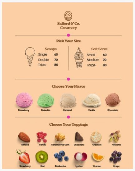 Picture of Menu Design in Nepal - Per page