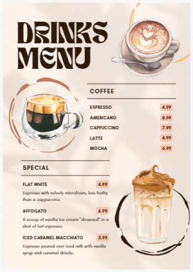 Picture of Menu Design in Nepal - Per page