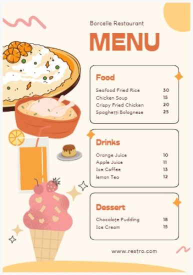 Picture of Menu Design in Nepal - Per page