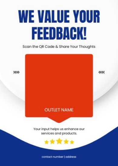 Picture of Review QR Placement Design Template (Free Tool)